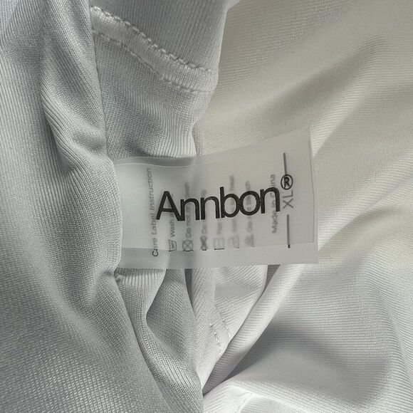 Annbon Women's Size XL 80's 90's Retro High Cut Thong‎ One Piece Swimsuit - Picture 8 of 9